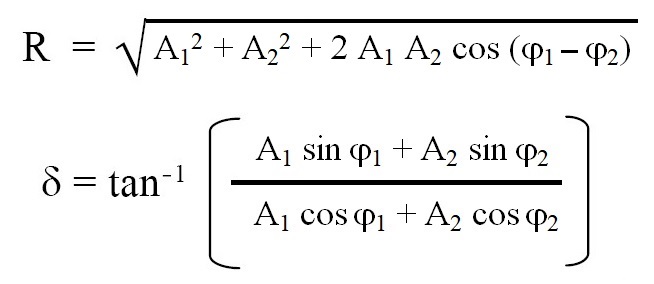 Expression for R and delta