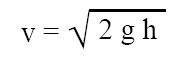 Formula for Speed of Efflux