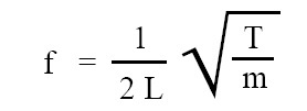 Frequency of fundamental mode or first harmonic