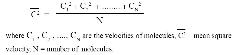 Mean square velocity