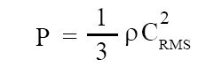 Formula for pressure of gas