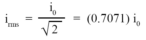RMS value of alternating current